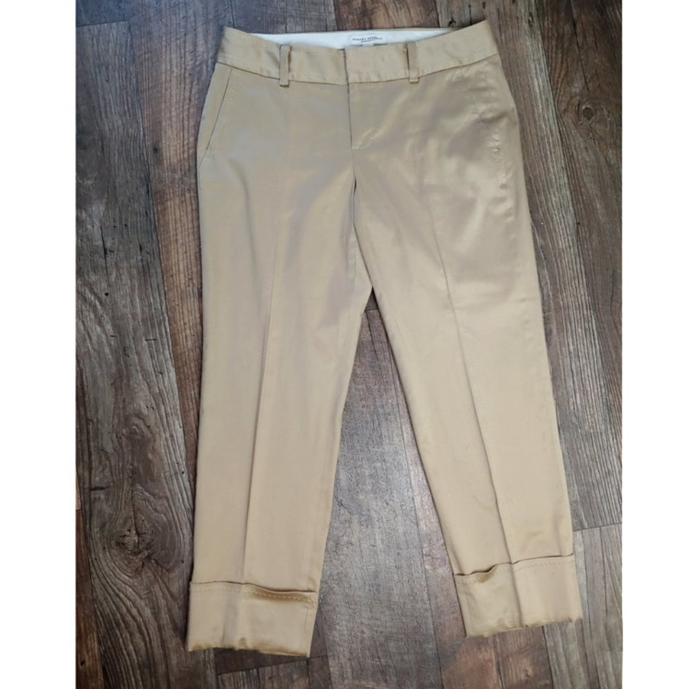 Banana Republic Martin Fit Wide Cuff Gold Pants